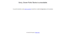 Tablet Screenshot of grownfolksbooks.webplusshop.com