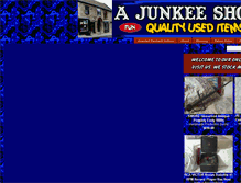 Tablet Screenshot of ajunkeeshoppe.webplusshop.com